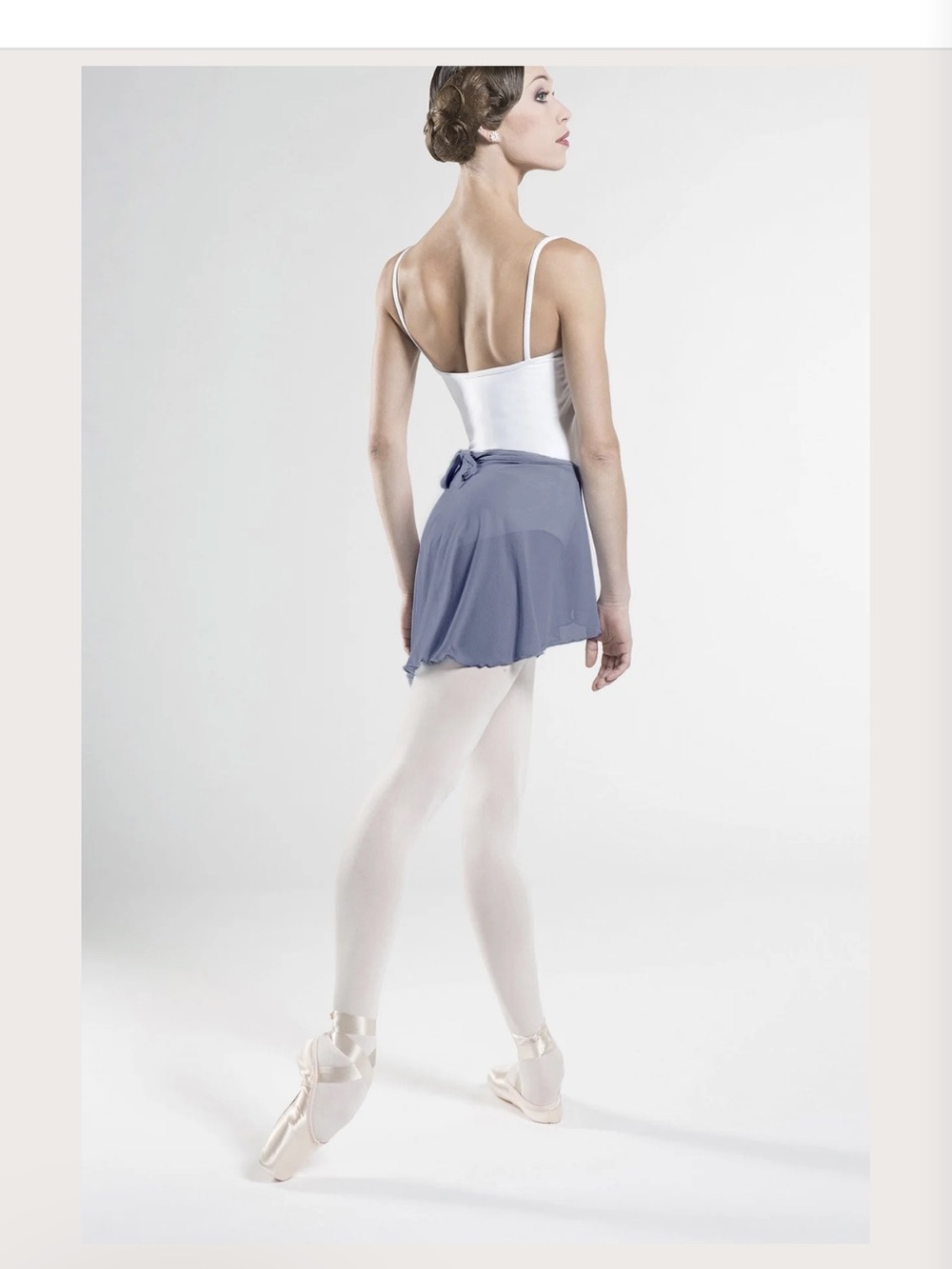 Wear Moi NWT Classic Ballet Wrap Skirt in Dark Gray